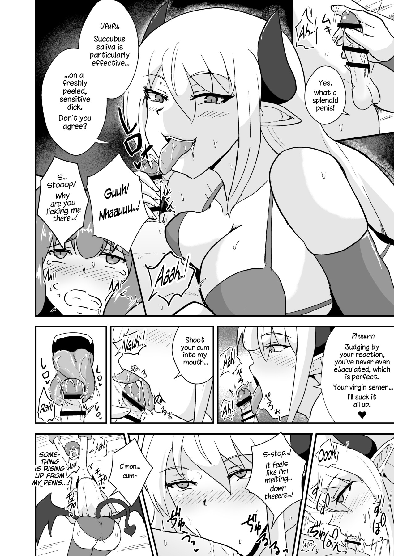 Hentai Manga Comic-The Hero is Defeated by a Succubus Oneesan.-Read-10